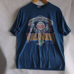 Vintage American League Champion Minnesota Twins 1991 World Series Graphic Tee